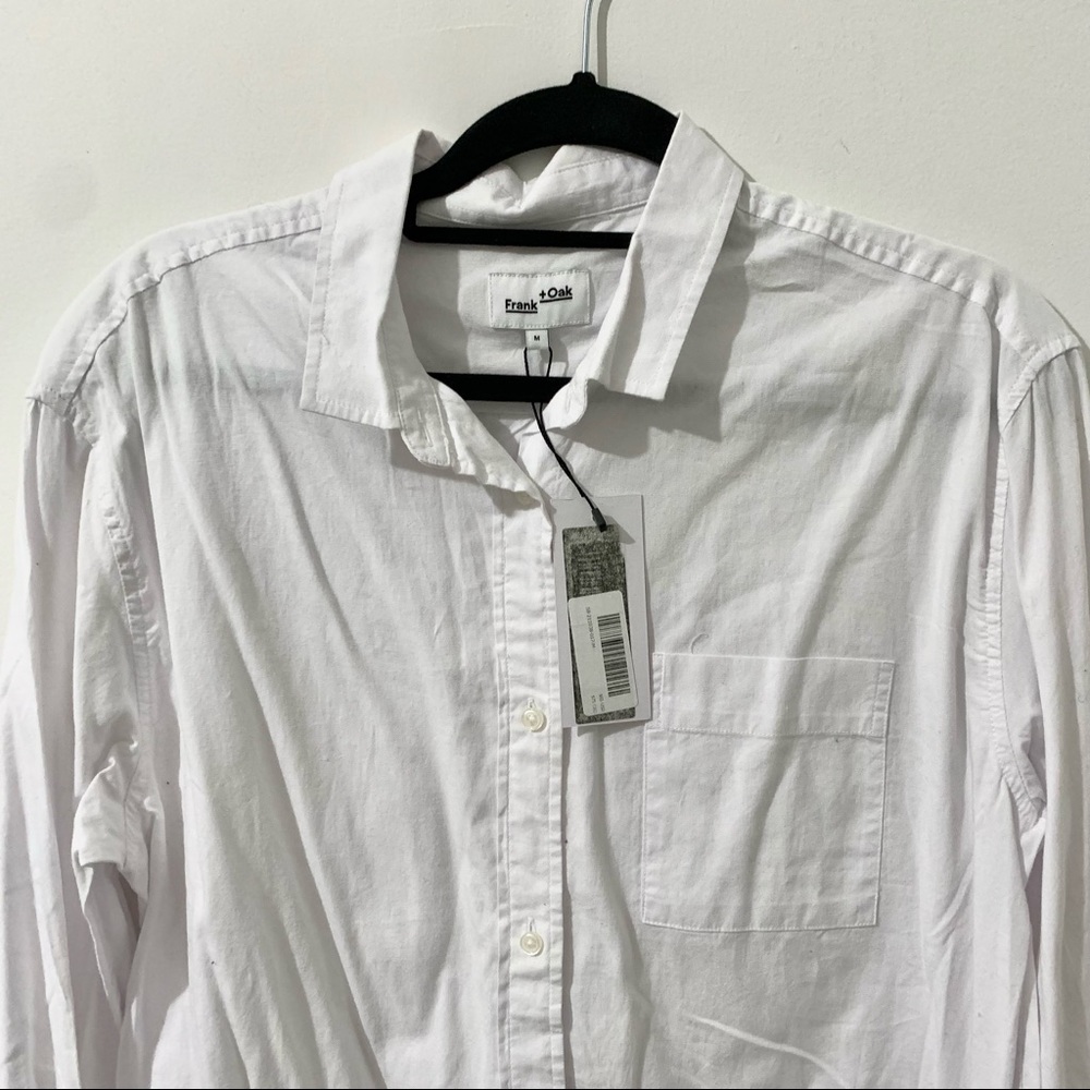 NEW FRANK AND OAK OVERSIZED COTTON POPLIN SHIRT DRESS - Picture 5 of 9